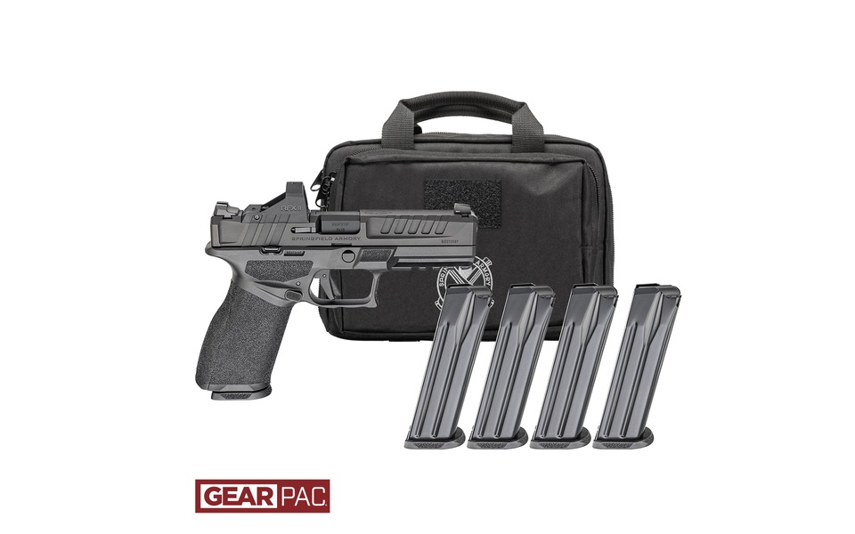 SPRINGFIELD ARMORY ECHELON 4.0C CMPCT 9MM PISTOL U DOT GEAR PAC VIRIDIAN RFX11,BAG,4MAGS
